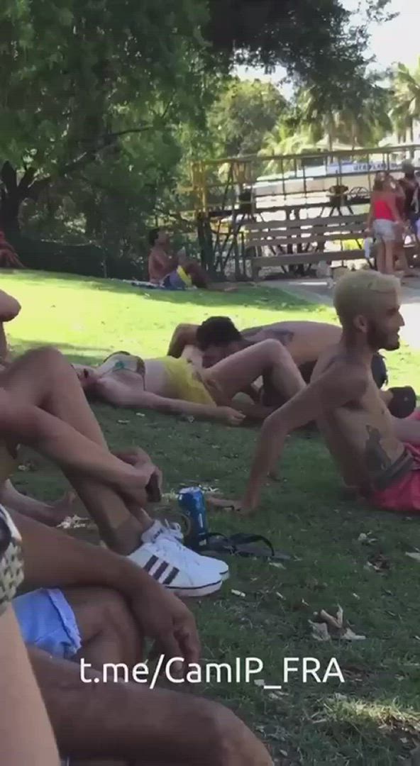 Exhibitionist Exposed Oral Outdoor Party Public vagina cunt Eating r/CaughtPublic Porn GIF
