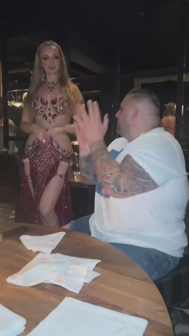 Caught Club Dancing Eye Contact husband Nightclub SFW Tattoo ex-wife Porn GIF