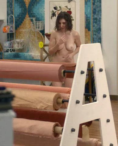 Alison Brie boobies Celebrity Naked Natural breasts Porn GIF